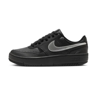 【NIKE 耐吉】Gamma Force 女鞋 黑色 休閒 皮革 透氣 厚底 運動 休閒鞋 HQ1674-001