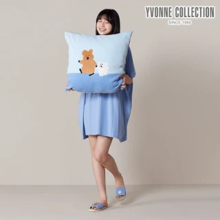 【YVONNE 以旺傢飾】QUOKKA & BOBO 方形抱枕（60x60）-春日藍(DINOTAENG)