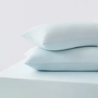 【青鳥家居】奶蓋冰冰涼感枕套2入組(涼感枕套/枕套/素色枕套/涼夏枕套)