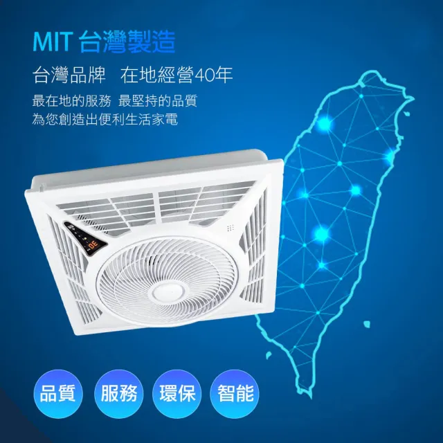 勳風】14吋DC直流變頻循環吸頂扇/輕鋼架專用(HFB-K7449) - momo購物網