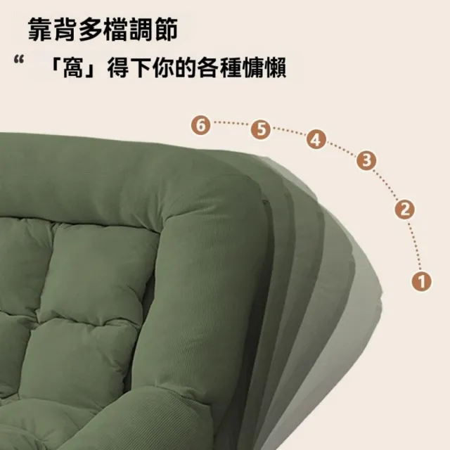 【匠俱】懶人沙發休閑可躺可睡 附背墊 120x120x35CM(可躺可睡榻榻米 雙人沙發 地上小沙發 懶人沙發)