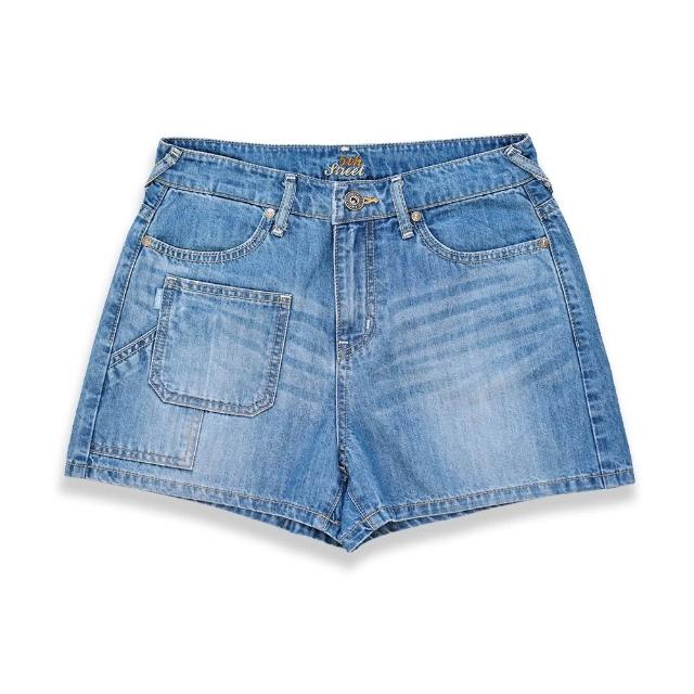 【5th STREET】女裝 短褲 牛仔短褲 工裝褲 淺藍(927030)