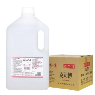 【克司博】75%酒精液 6桶組(4000ml/桶)