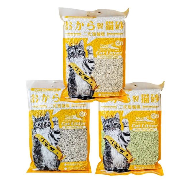 【iCat 寵喵樂】二代加強版環保天然豆腐砂 6L*6包組（吸臭無塵豆腐砂）(貓砂)