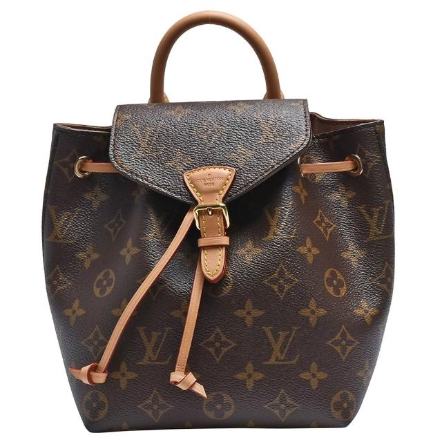 LV LOUIS VUITTON路易威登 M45502 經典 MONTSOURIS BB Monogram 帆布印花手提/後背包