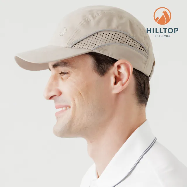 【Hilltop 山頂鳥】防潑水抗UV時尚機能棒球帽 卡其｜PS01XXI9ECN0
