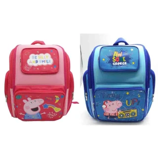 【Peppa Pig 粉紅豬】佩佩豬輕量透氣書包(台灣正版授權)