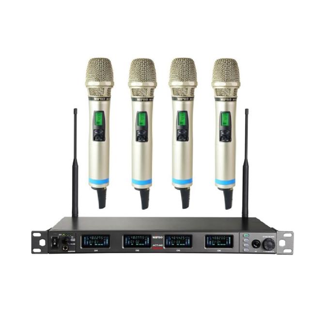 【MIPRO】ACT-848 配4手握式ACT-800H(UHF數位寬頻四頻道無線麥克風)