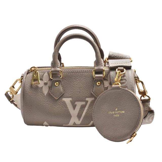 【Louis Vuitton 路易威登】M46031 Papillon BB系列經典Empreinte皮革手提/斜背圓筒包