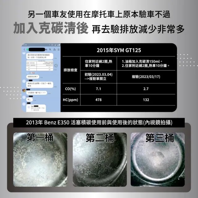 【CLOONEY LEE】克碳清除積碳劑6入組(降低油耗明顯、加速強勁、油門輕巧)