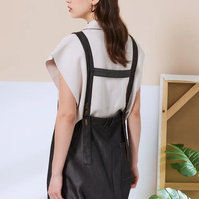 【ICHE 衣哲】Cop.Copine 法國原裝進口輕都會直筒連身吊帶褲