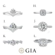 【鉅曜】618限定 GIA 1克拉 18K金/PT950 圓夢鑽石戒指-多款選 12款任選(培育鑽石)