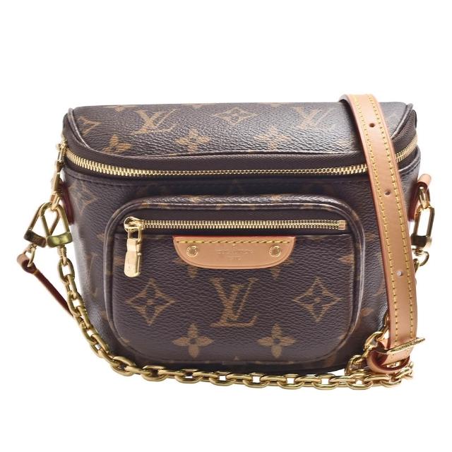 【Louis Vuitton 路易威登】M82335經典Mini Bumbag Monogram帆布肩/斜背包