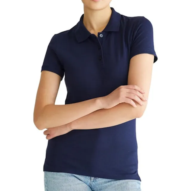 【Aeropostale】2025女時尚典雅藍色短袖POLO-網