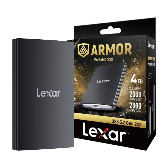 【Lexar 雷克沙】ARMOR700 4TB防跌落防水防塵高速行動固態硬碟