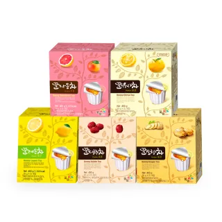 即期品【韓味不二】韓國 蜂蜜茶球30gx15入(柚子/紅棗/薑母/檸檬/葡萄柚)