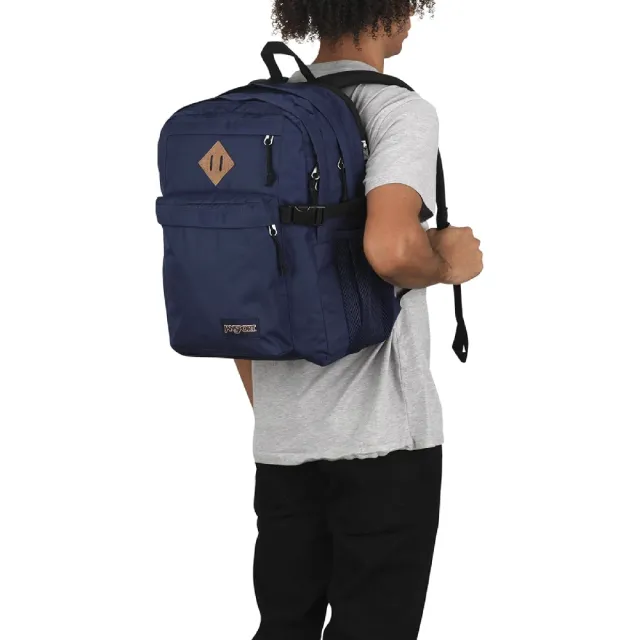 【JANSPORT】雙11 後背包 Main Campus 海軍藍 32L 15吋筆電包 書包 多夾層 大容量 JS0A4QUL003