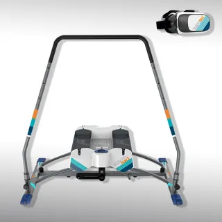 【Body Action 洛克馬】aeroski極速滑動腰腹健身機 滑雪運動機(贈VR虛擬實境眼鏡)