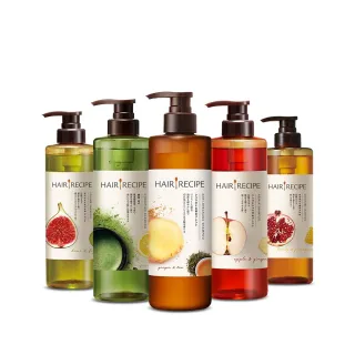 【Hair Recipe髮的食譜】洗髮精/護髮潤髮乳530ml(控油x防斷x強韌)