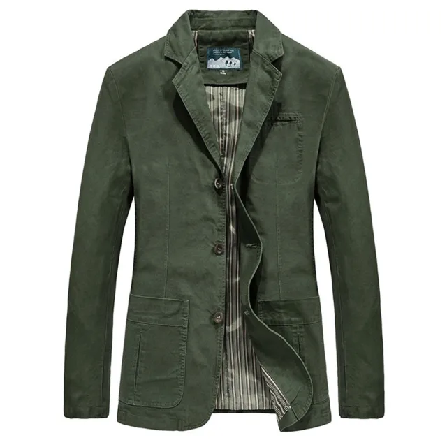 【巴黎精品】極速出貨 西裝外套休閒西服(舒適純棉修身春夏薄款男外套3色a1ck11 2A)