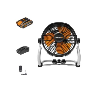 【WORX 威克士】20V 交流直流兩用電風扇 WX095(電風扇  鋰電電風扇 充電電風扇  無線電風扇)