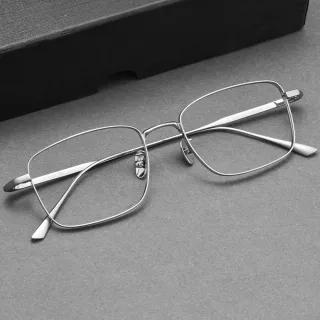 【KT DADA】純鈦眼鏡 無度數眼鏡 商務風 超輕 鈦架 眼鏡框 鏡架 文青眼鏡 金絲眼鏡 方框眼