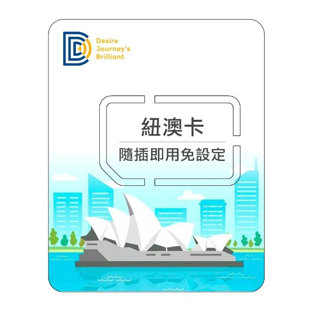 【DJB SIM】紐西蘭 澳洲網卡 8天吃到飽不降速