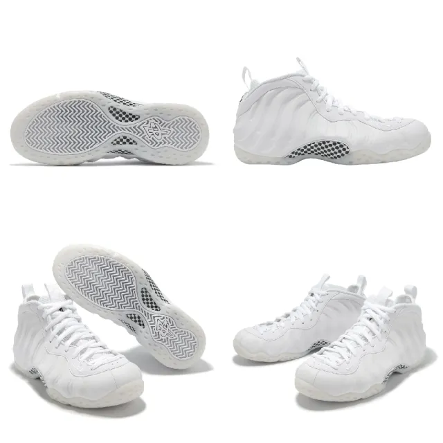 【NIKE 耐吉】休閒鞋 Air Foamposite One 男鞋 白 黑 太空鞋 Triple White(HJ5195-100)
