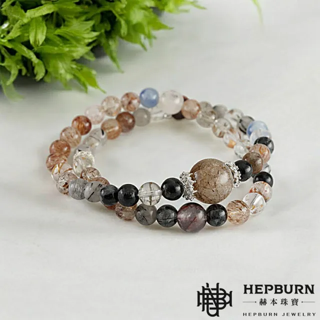 【赫本珠寶】設計款-金藏藍靛黑金超多寶雙圈手鍊