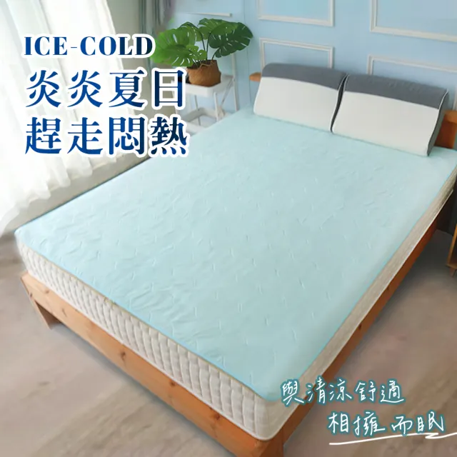 【舒福家居】夏日涼感舒眠床墊 3D涼墊升級款 涼感透氣可水洗(好睡涼涼墊-3.5尺單大)