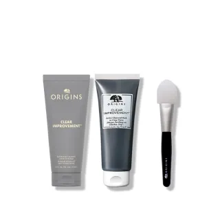 【ORIGINS 品木宣言】泥娃娃超淨化面膜組(泥娃娃面膜75ml+0黑粉面膜75ml)