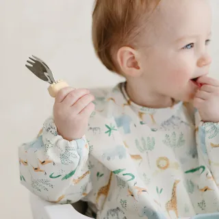 【Loulou lollipop】長袖防水萬用圍兜(多款任選)