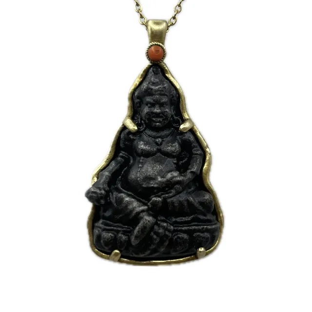 【藏古祥館】黃財神天鐵C0135(黃財神 天鐵 吉祥 平安 招財)