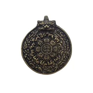 【藏古祥館】銅雪獅九宮八掛牌 FF0092(銅雪獅 九宮 八掛牌)