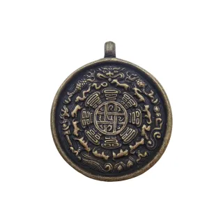 【藏古祥館】銅制九宮八掛 FF0096(銅制 九宮八掛)