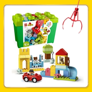 【LEGO 樂高】得寶系列 10914 豪華顆粒盒(學齡前 嬰兒玩具 DIY玩具 男孩玩具)