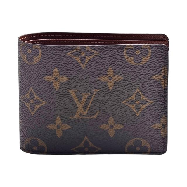 【Louis Vuitton 路易威登】M60895 經典Monogram印花摺疊短夾