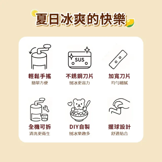 【台隆手創館】WONDER 造型小熊雪花刨冰機 剉冰機 WH-C02(含小熊造型製冰模)