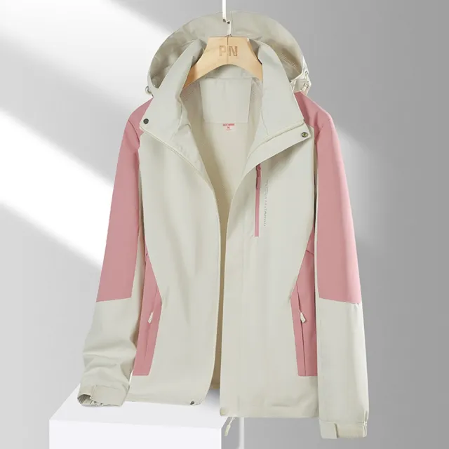 【巴黎精品】現貨+預購 衝鋒衣防風夾克(防水透氣戶外連帽男女外套9色a1eo32)