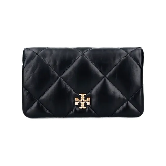 【TORY BURCH】KIRA DIAMOND 絎縫斜背包(黑色)