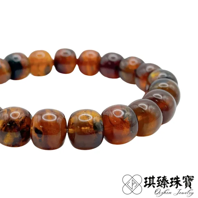 【琪臻珠寶】天然琥珀蜜蠟棕珀老型珠手珠手串(10mm_原礦棕珀_茶珀_隨機出貨_9月獻禮_限時優惠)