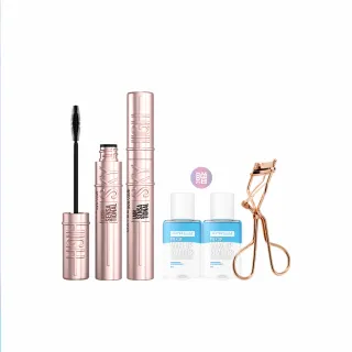 【MAYBELLINE 媚比琳】全新限量 煙灰粉!飛天翹防水睫毛膏2入組(#SKYHIGH)