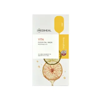 【MEDIHEAL 美迪惠爾】官方直營 他命亮白保濕導入精華面膜 10片