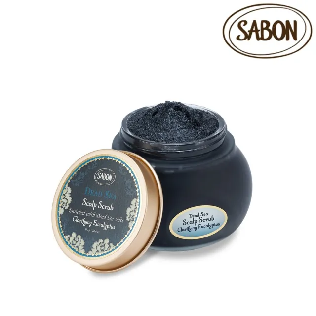 【SABON】官方直營 淨煥尤加利死海黑礦泥頭皮磨砂膏300g