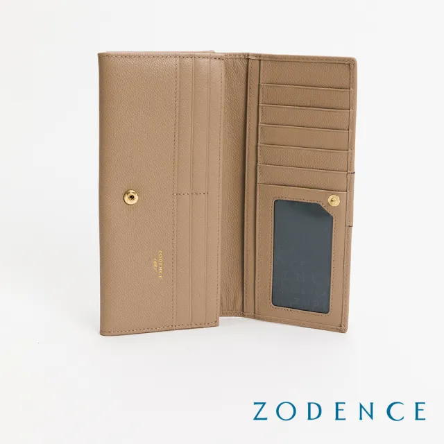 【ZODENCE 佐登司】CUFF進口真皮袖釦設計雙層長夾(多色)