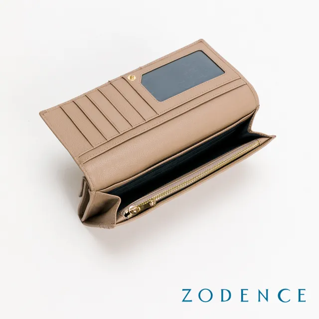 【ZODENCE 佐登司】CUFF進口真皮袖釦設計雙層長夾(多色)