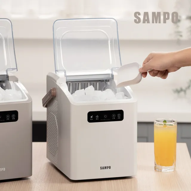 【SAMPO 聲寶】小冰樂全自動急速製冰機-燕麥(KJ-BA11R)