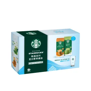 【STARBUCKS 星巴克】特選系列-夏日家享隨行咖啡禮盒(焦糖風味咖啡+抹茶拿鐵)