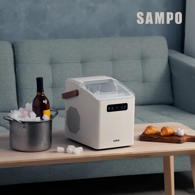 【SAMPO 聲寶】小冰樂全自動急速製冰機-燕麥(KJ-BA11R)
