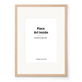 【菠蘿選畫所】北美紅橡實木畫框-A2尺寸(包含內襯卡紙/木質高級感擺台/實木相框畫框/印刷裱畫)